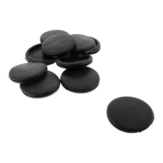 Black PVC Blanking Grommets for 38.10mm diameter hole (Pack of 10) - 0-452-21