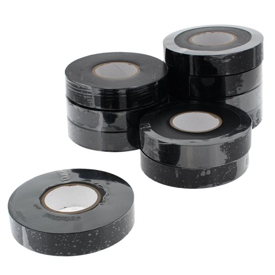 Black PVC Non-Adhesive Loom Tape - 19mm x 40m (Pack of 10) - 0-592-00