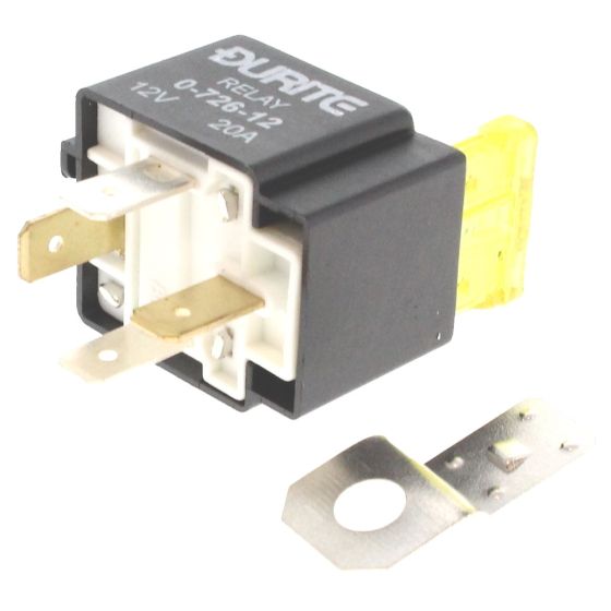 12V Mini Fused Make/Break Relay - 20A - Each - 0-726-12