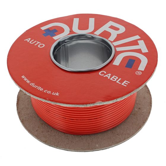 Orange Single-Core PVC Auto Cable - 1mm x 50m - 0-942-10