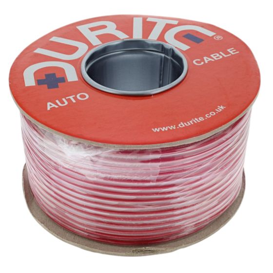 Red Single-Core PVC Auto Cable - 3mm x 50m - 0-945-05