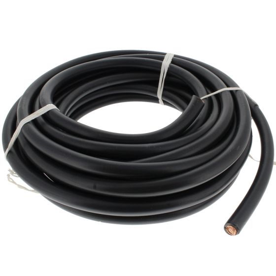 Black Copper Core PVC Starter Cable - 60mm x 10m - 0-983-00