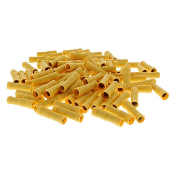 Yellow Pre-Insulated Receptacle Terminals - 5.00mm (Pack of 100) -  OEM 2-001-38