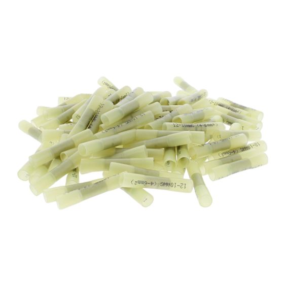 Yellow Heat-Shrink Butt Connector (Pack of 100) - 2-001-51