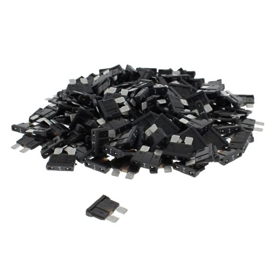 1Amp Black Blade Type Fuse - (Pack of 200) - 3-375-01