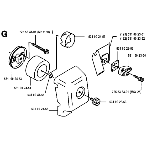 Air Filter for Husqvarna 125RD Brushcutters