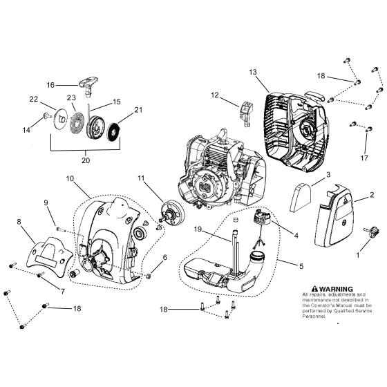 Housing for Husqvarna 129R Brushcutters