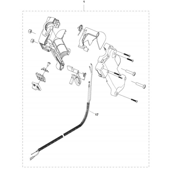 Handle & Controls  for Husqvarna 131 RB  Trimmer/ Edgers