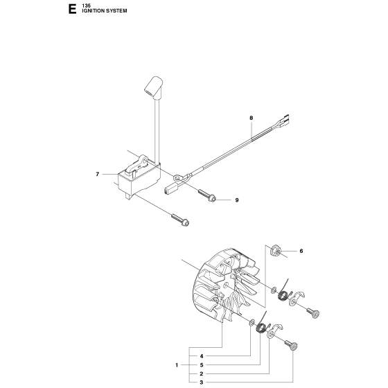 Ignition System Assembly for Husqvarna 135 Chainsaw