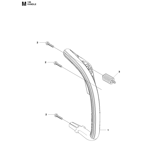 Handle Assembly for Husqvarna 135E Chainsaw