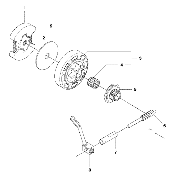 Clutch & Oil Pump Assembly for Husqvarna 135E Chainsaw