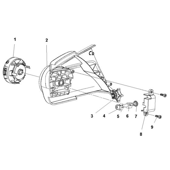 Clutch Cover for Husqvarna 136Li