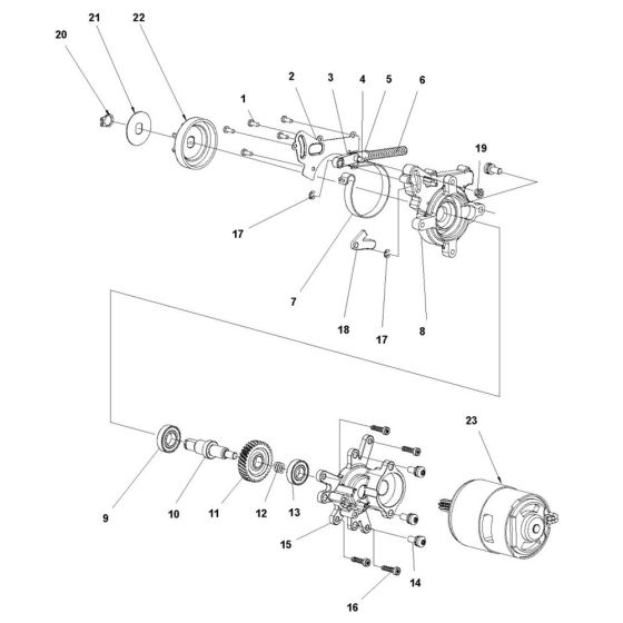 Gearbox Assembly for Husqvarna