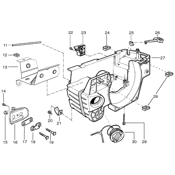 Crankcase Assembly for Husqvarna 137e Chainsaw