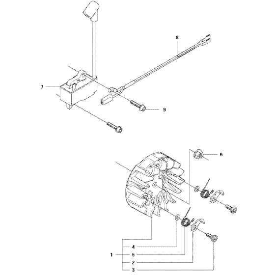 Ignition System Assembly for Husqvarna 140 Chainsaw