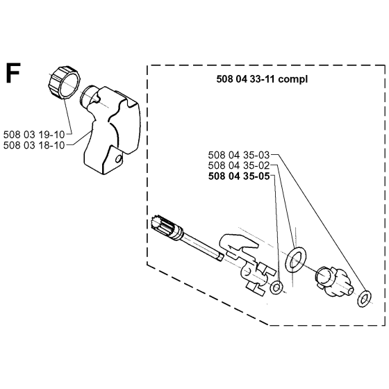 Oil Tank Assembly for Husqvarna 1400 Electric Chainsaws