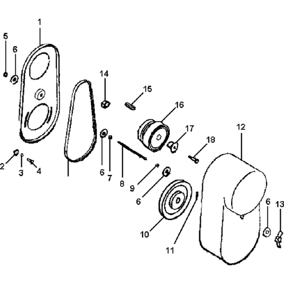 Drive Kit for Belle 1400 Series Pro Trowel (1200) 