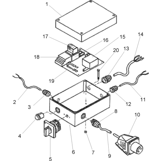 Starter Assembly for Belle 1400 Series Pro Trowel (600) 