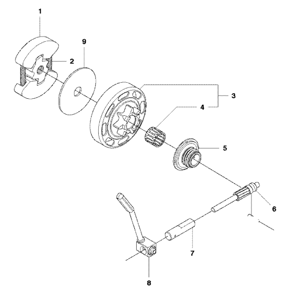 Clutch & Oil Pump Assembly for Husqvarna 140e Chainsaw