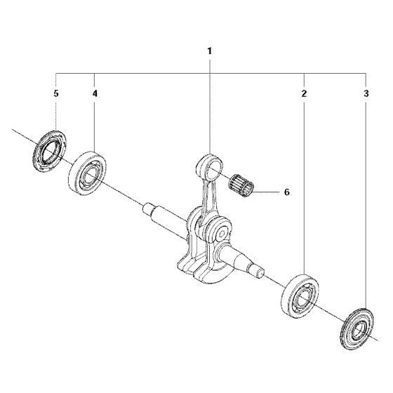 Crankshaft Assembly for Husqvarna 140e Chainsaw