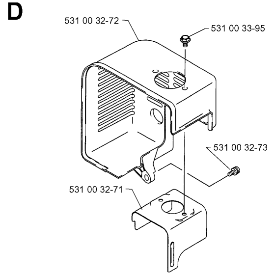 Heat Shield Assembly For Husqvarna 141B Leaf Blowers