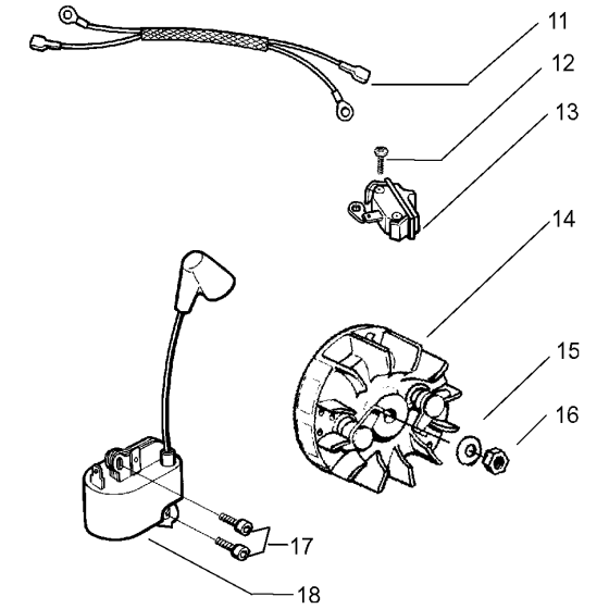 Ignition System Assembly for Husqvarna 141le Chainsaw