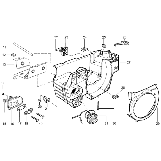 Crankcase Assembly for Husqvarna 141le Chainsaw