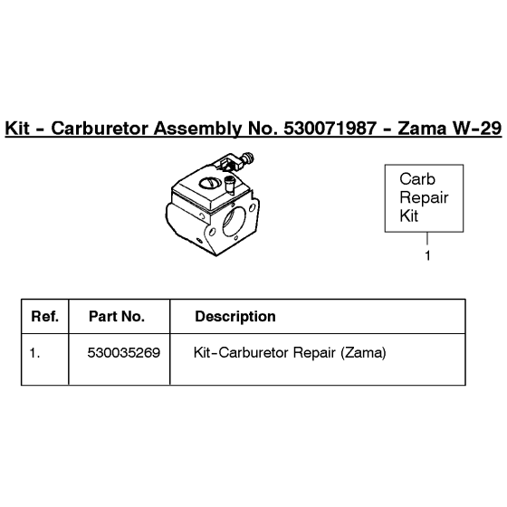 Carburetor Assembly for Husqvarna 142e Chainsaw