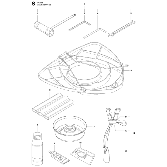 Accessories for Husqvarna 143Rii Brushcutters