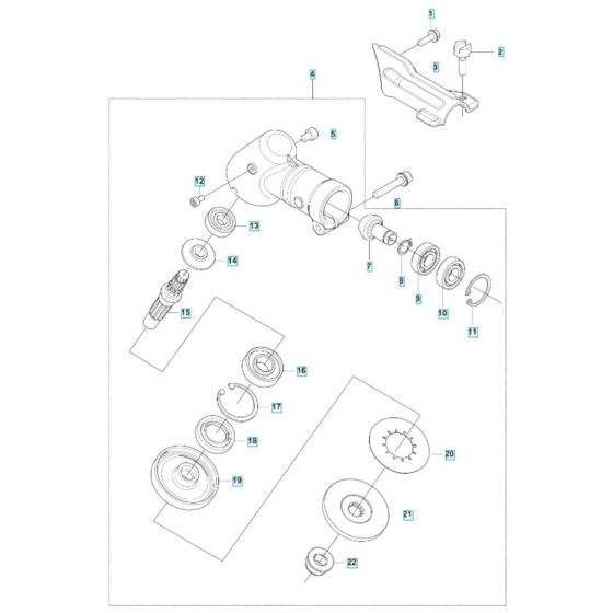 Gear Assembly for Husqvarna 143RS
