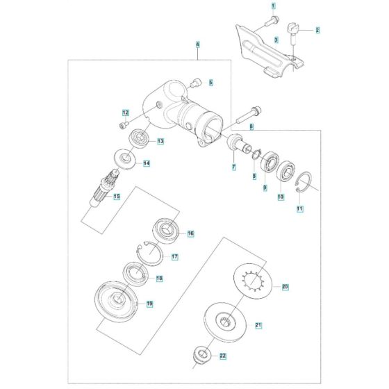 Gear Assembly for Husqvarna