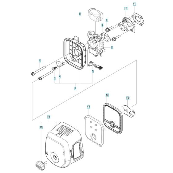 Air Filter Assembly for Husqvarna