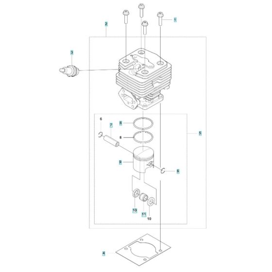 Cylinder Assembly for Husqvarna