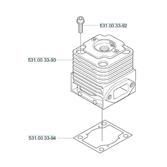 Cylinder Assembly for Husqvarna