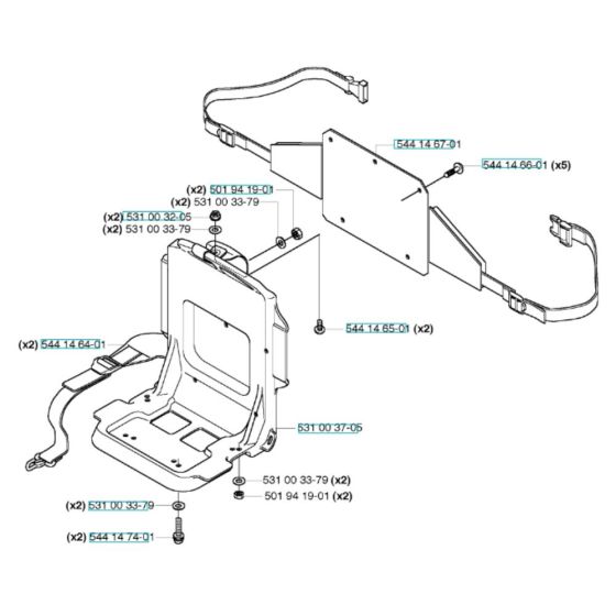 Harness Assembly for Husqvarna 145 BT