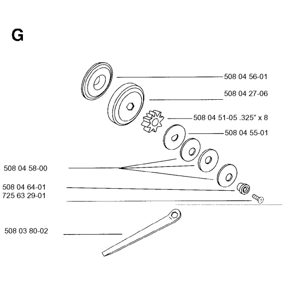 Clutch Assembly for Husqvarna 1500 Electric Chainsaws