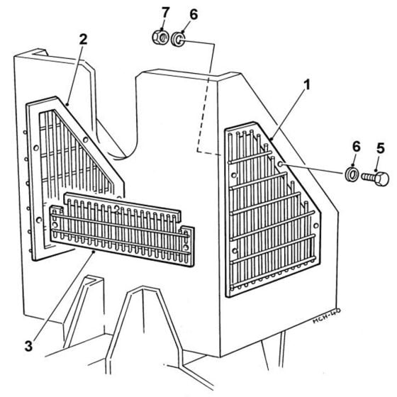 Mesh Guards Assembly for Winget 150T Cement Mixers