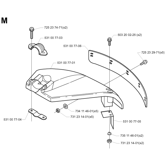 Cover for Husqvarna 152RB Brushcutters