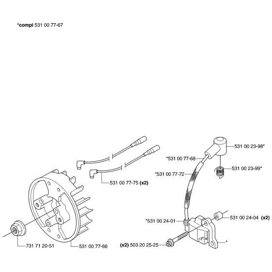 Ignition System for Husqvarna 153R Brushcutters