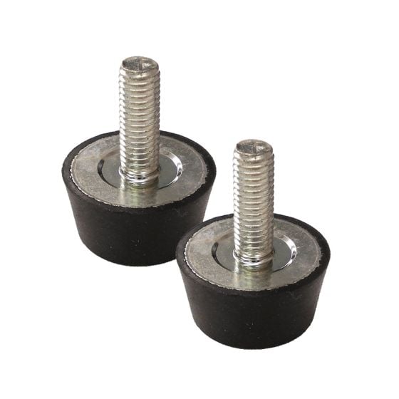 Shock Mounts Top Console Kit X2 for Wacker WP 1550 (REV 100) Plate Compactors - OEM No. 0088873