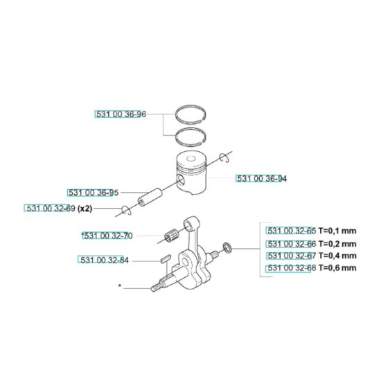 Piston, Crankshaft Assembly