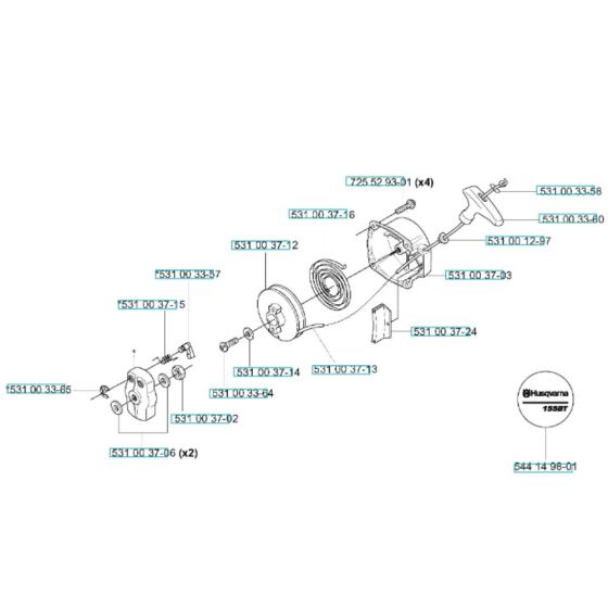 Starter Assembly for Husqvarna 155 BT