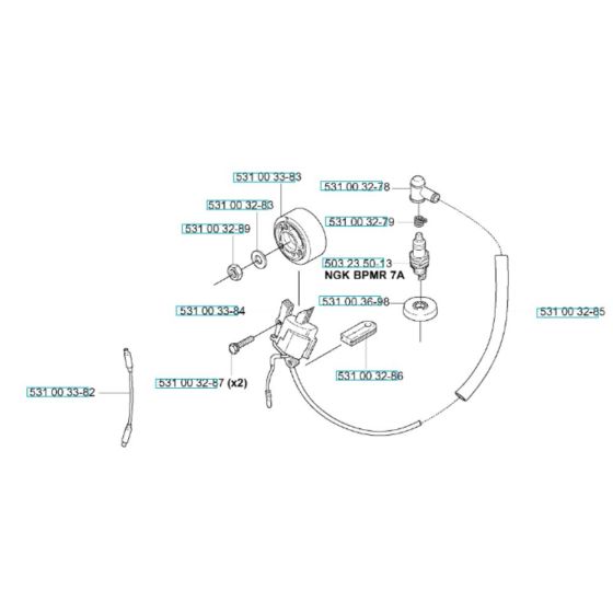 Ignition System for Husqvarna 155 BT