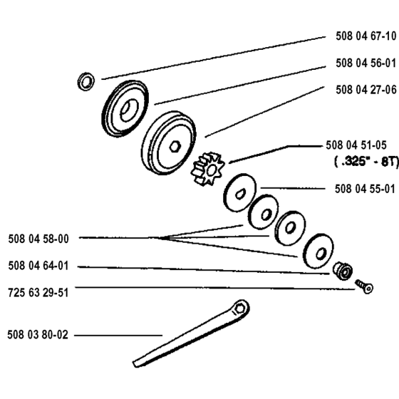 Clutch 2 Assembly for Husqvarna 1600 Electric Chainsaws