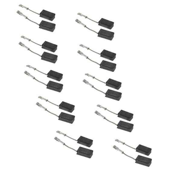 10x Carbon-Brush Set for Bosch Angle Grinders - 1607000482