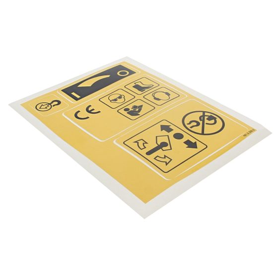 Decal Warning for Belle RPC30, RPC35, RP55 Plate Compactors - OEM No. 161.0.293