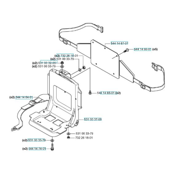 Harness Assembly for Husqvarna 165 BT