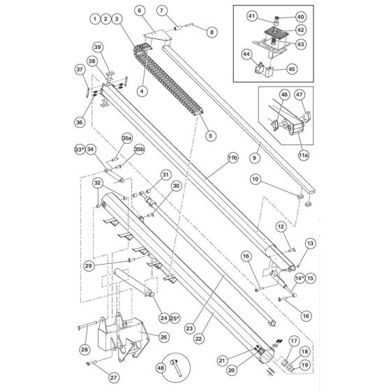 Upper Boom Assembly for Niftylift 170