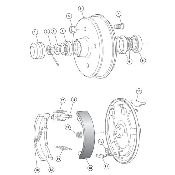 Wheel Hub P15305 for Niftylift 170