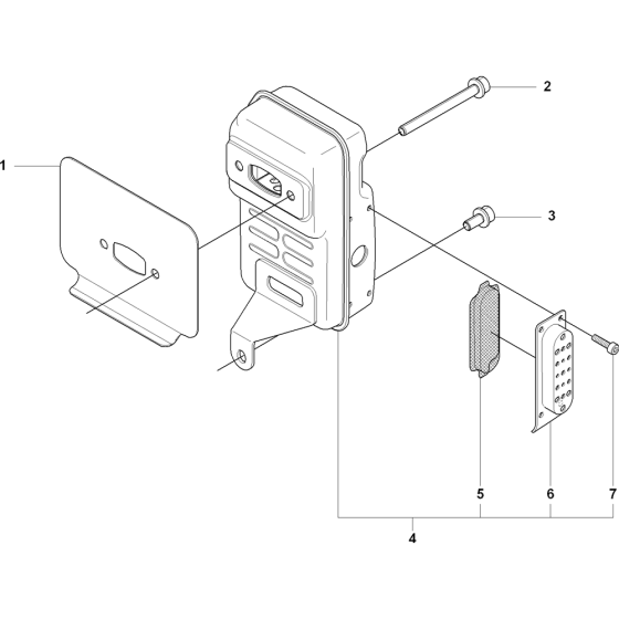 Muffler Assembly For Husqvarna 170BF Leaf Blowers